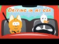 DRIVING IN MY CAR 🐷🚗 Meow Meow Kitty 😸 Kids Songs