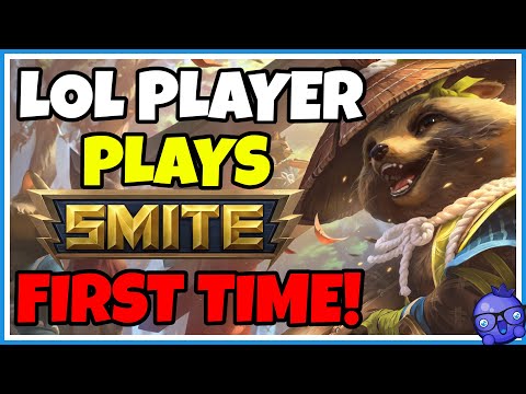 10 Year League player plays Smite for the first time
