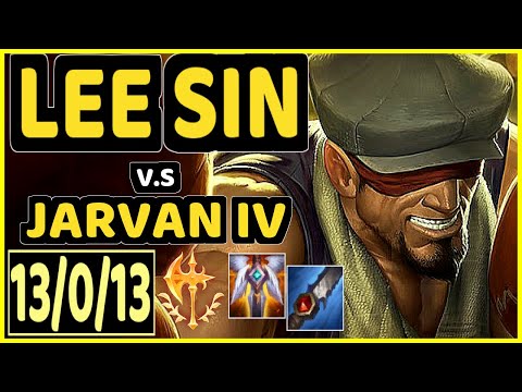 CAEDREL (LEE SIN) vs JARVAN IV - 13/0/13 KDA JUNGLE CHALLENGER GAMEPLAY - EUW