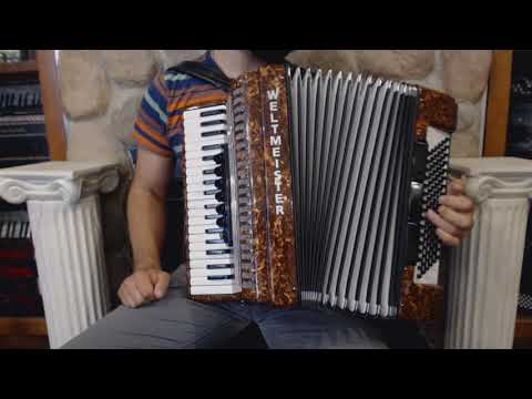 WELTOPA3796BR - Brown Weltmeister Opal Piano Accordion LMM 37 96 $2499