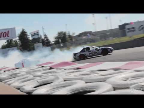 Francis Doyon Leading Alex Gosselin - Formula Drift Canada Round 3 2015