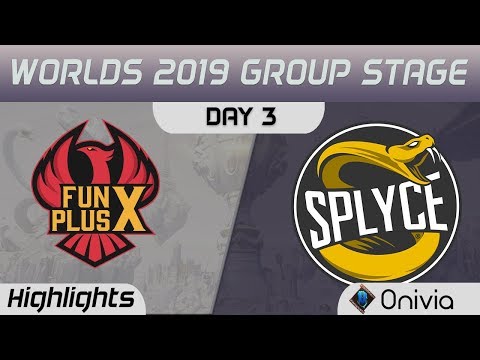 FPX vs SPY Highlights Worlds 2019 Main Event Group Stage FunPlus Phoenix vs Splyce by Onivia