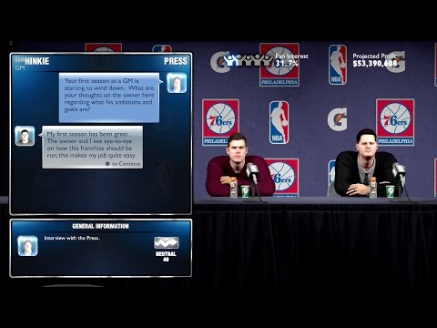 NBA 2K14 76ers MyGM Ep. 6 - The Owner's Wish Is Sam Hinkie's Command! (Powered By @elgatogaming)