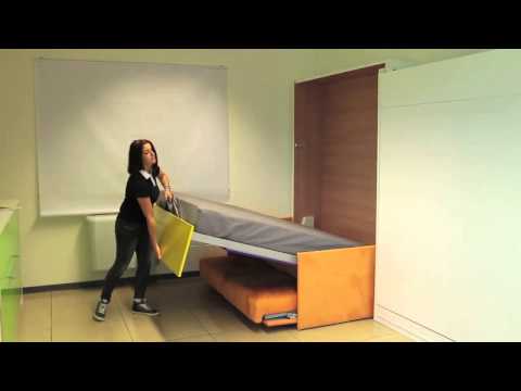 Pessotto reti - Aladino with sofa - Murphy bed with folding sofa