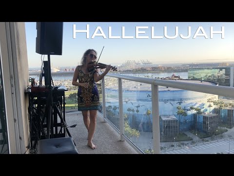 Violinist Surprises her California Neighbors With Balcony Performance during quarantine - Hallelujah