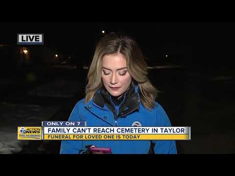 Taylor family trying to lay father to rest can't get through to cemetery