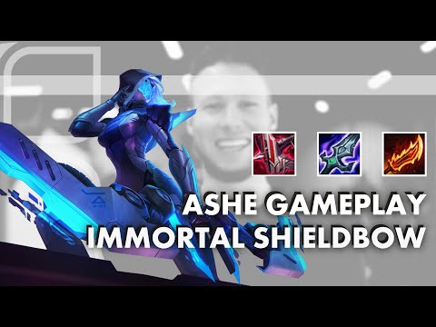 ASHE GAMEPLAY - NEW ITEMS - SEASON 11 - IMMORTAL SHIELDBOW