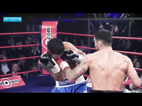 Boxkampf mit Artem Harutyunyan, Boxer des Universum Box Clubs, am 17. Oktober