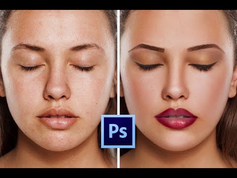Photoshop tutorial Skin retouching Special technique