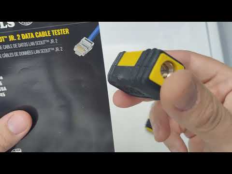 Klein Tools VDV526-200 LAN Scout Jr. 2 Ethernet cable tester for CAT5e, CAT6/6A with RJ45 connectors