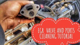 HOW TO CLEAN EGR VALVE AND PORTS  P0401, P0404, P0406
