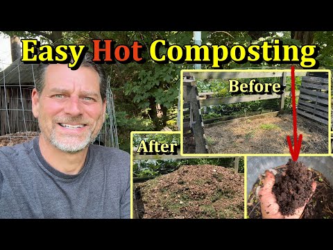 How to Make a Hot Compost Pile & Making Garden Compost (Organic Gardening the Real Way)