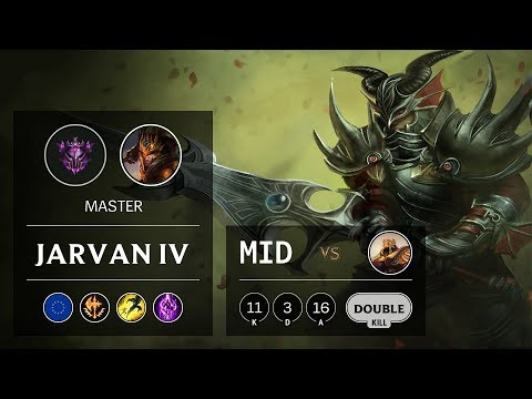 Jarvan IV Mid vs Azir - EUW Master Patch 9.15