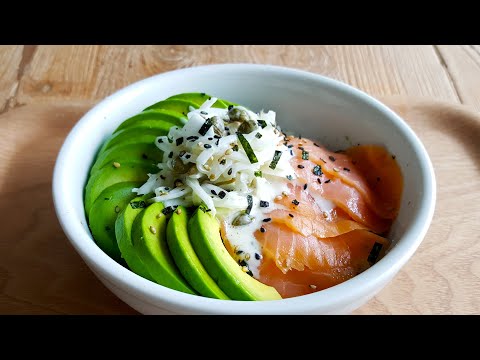 Easy Smoked Salmon Sushi Bowl