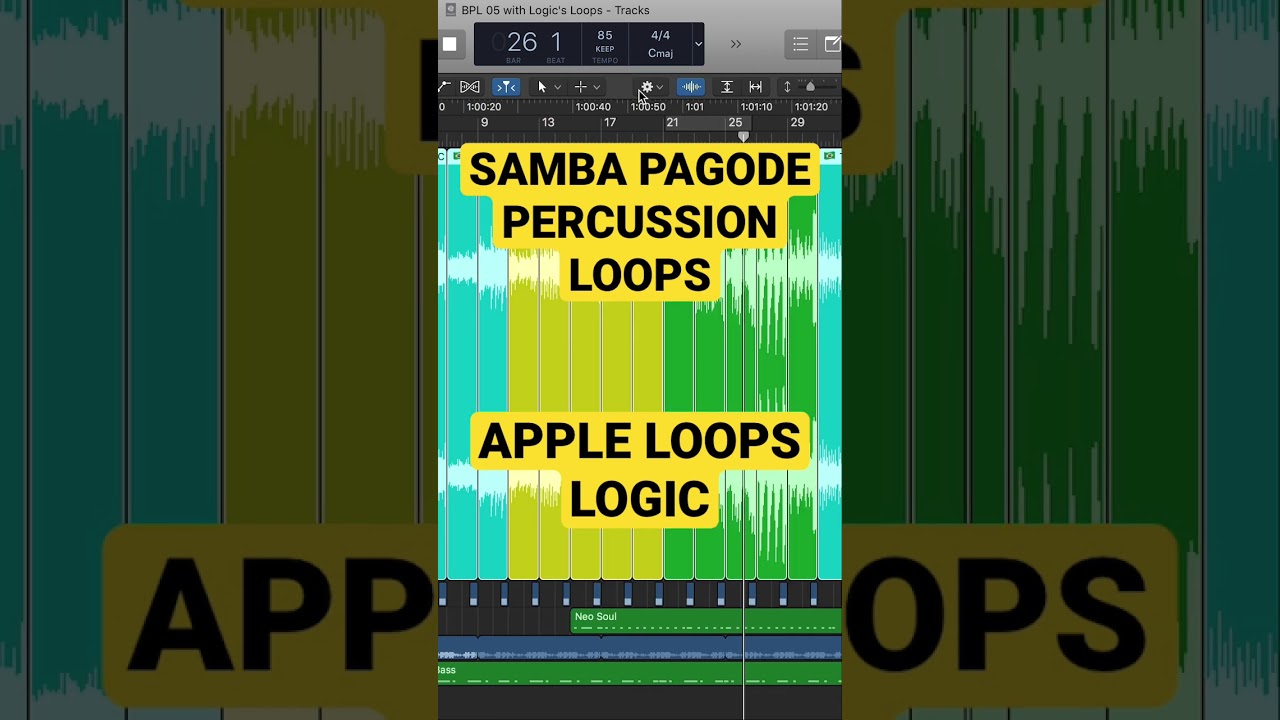 "Samba & Pagode" Percussion Loops • WAVE and APPLE LOOPS in 4 BPMs