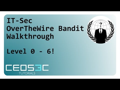 OverTheWire Bandit Walkthrough Part 1 - Level 0 - 6