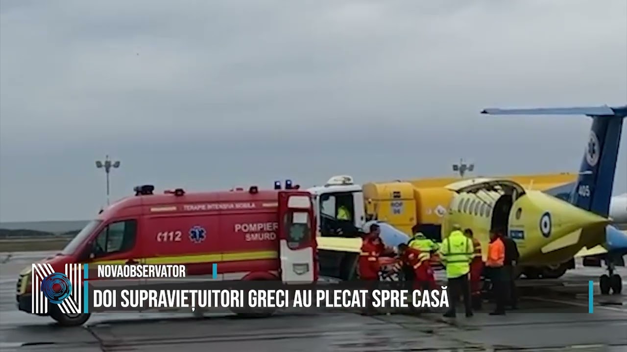 DOI SUPRAVIEȚUITORI GRECI AU PLECAT SPRE CASĂ