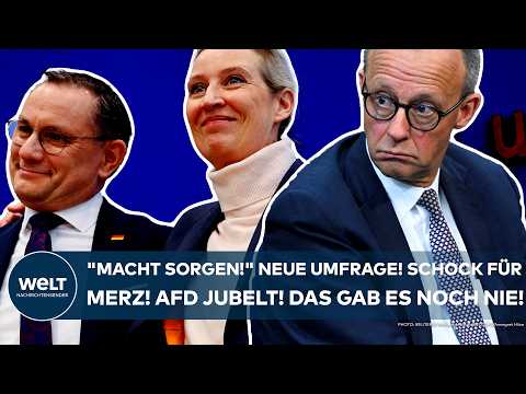 DEUTSCHLAND: "Diese Umfrage macht Sorgen!" Schock für Merz! AfD jubelt! Das gab es vorher noch nie!