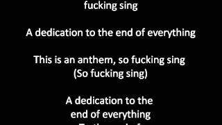 Anthem, Bring Me The Horizon, Lyrics