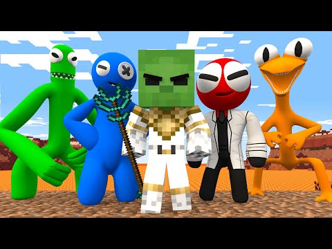 Monster School: Rainbow Friends Sad Story - Minecraft Animation ALL EPISODE |  Animation in Russian