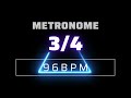 3 4 metronome 96 bpm △