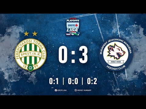 Gólösszefoglaló EL 221 - FTC-Telekom - Budapest Jégkorong Akadémia HC 0-3 20230309