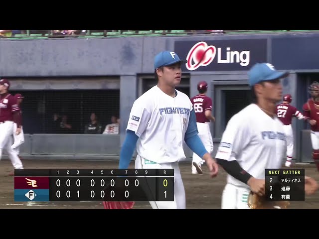 【ファーム】ファイターズ・孫易磊 ノーヒットノーランにわずか届かずも8回1安打無失点の好投!! 2025年9月12日 北海道日本ハムファイターズ 対 東北楽天ゴールデンイーグルス