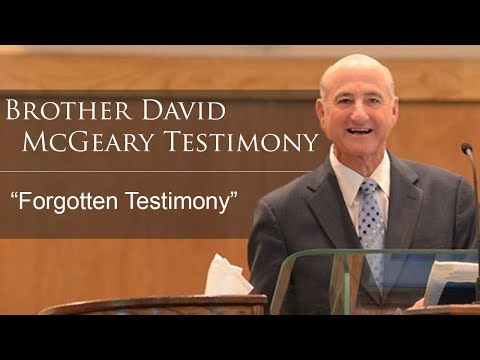 Brother David McGeary Testimony