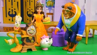BEAUTY AND THE BEAST Disney Princess Belle and Beast Servants Turn EVIL Funny Toys Video