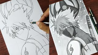 Download lagu How to Draw 'Kakashi Hatake (Anbu) With Mangekyou Sharingan' | Step by Step - Tutorial [Naruto] mp3