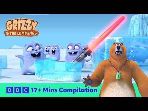 TERRIFIC Technology with Grizzy and The Lemmings! | 19+ Mins | Cartoons for Kids