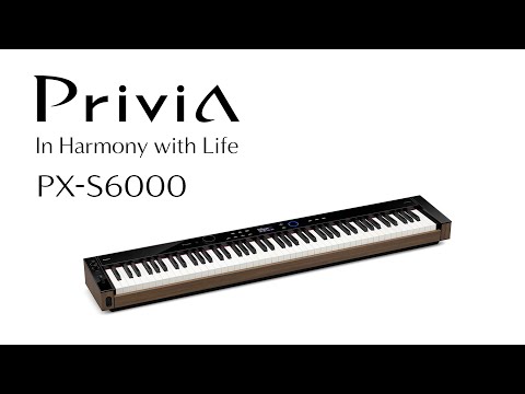 配送設置費無料/CASIO/電子ピアノ/Privia PX-S6000BK｜鍵盤、電子