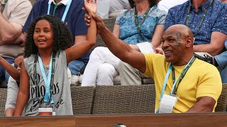 BNP Paribas Open: Mike Tyson & Daughter Visit IW