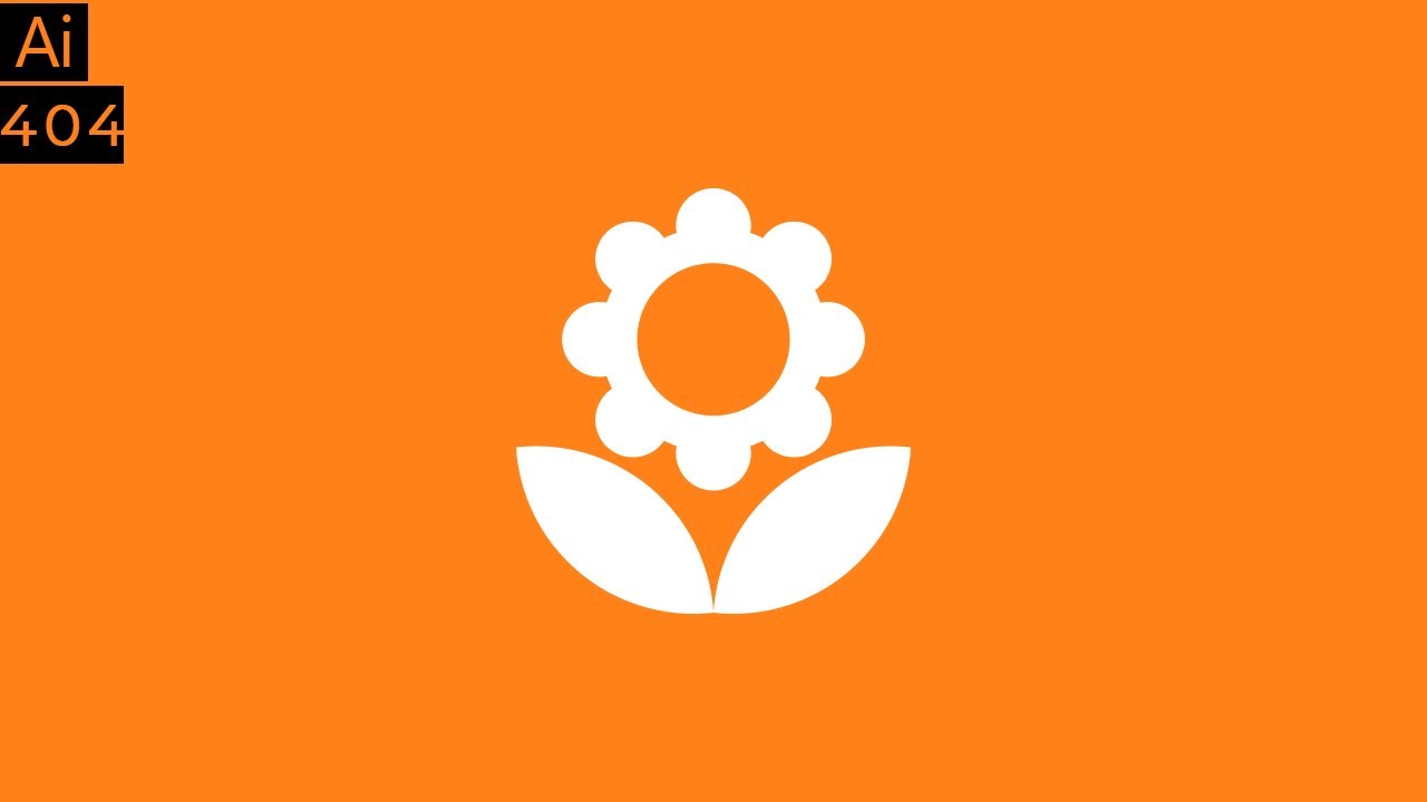 Create a flower icon in Adobe Illustrator