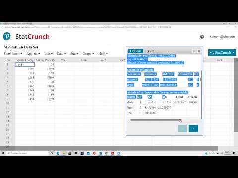Elementary Stats Lesson 41: Finding Correlation Coefficient, Reg Lines (Section 4.2 Problems 10-13)