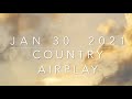 Billboard Top 60 Country Airplay Chart Jan 30 2021