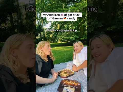 I don’t even think she noticed the camera 😅 #germanculture #germanfood #pralinen #americanreacts