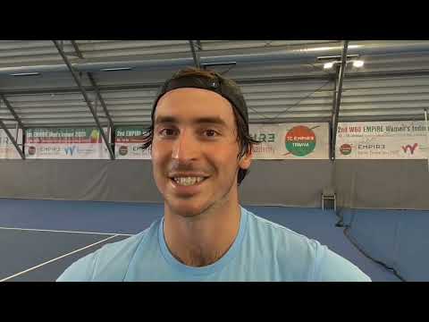 1st M25 EMPIRE Men's Indoor 2023: Karl Friberg's post match interview after he advanced to final