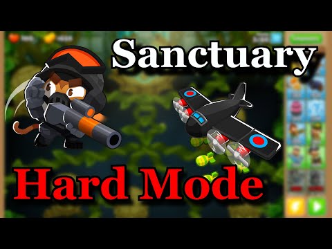 BTD6 Sanctuary - Hard Mode (No Abilities or Monkey Knowledge) Guide / Tutorial