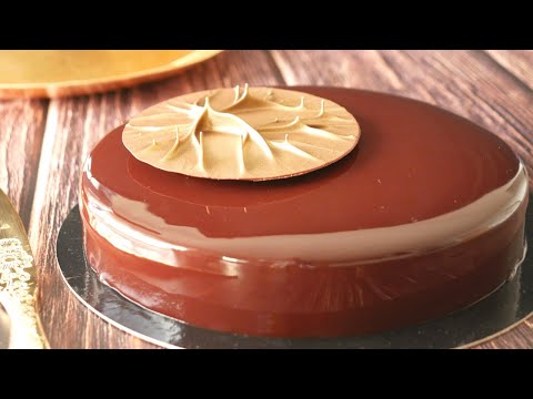 Chocolate Royal with Hazelnut Dacquoise and Mirror Glaze