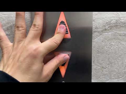 TRIANGLE BUTTONS! Vintage Westinghouse Traction Elevators at Lee Building in Bethesda, MD.