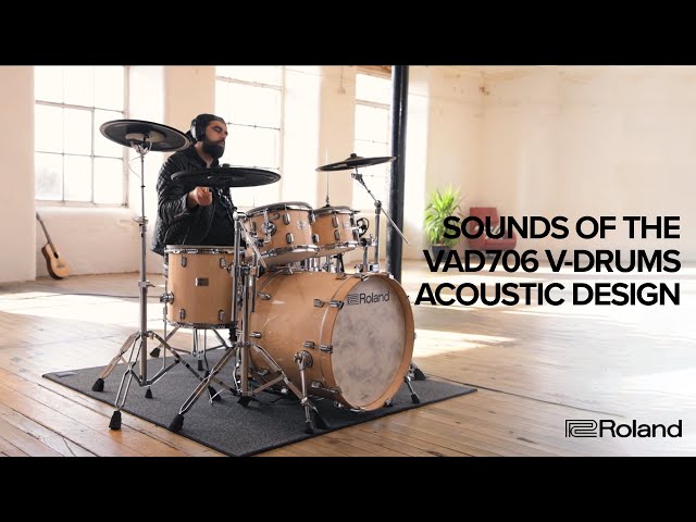 Roland Vad706 Pearl White V Drums Electric Drum Kit