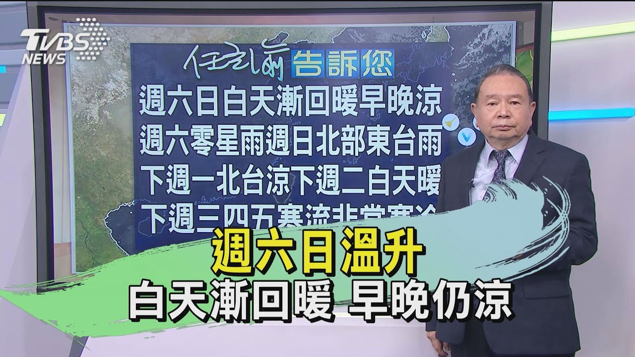 週六日溫升白天漸回暖 早晚仍涼