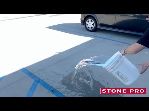 StonePro Safeguard H20 on brushed concrete