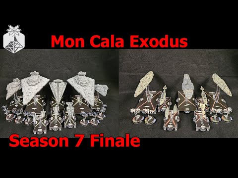 Star Wars Armada "Mon Cala Exodus" Empire vs Rebel 800 points - ION Radio Battle Report
