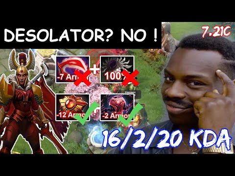 Legion Commander Solar Crest + Blight Stone - No Need Desolator & Blade Mail - Build 7.21c Dota 2