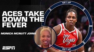Monica McNutt reacts to Chelsea Gray's GAME-WINNING BUZZER-BEATER 🔥 | Get Up