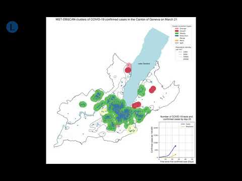 Diffusion dynamics of COVID-19 clustering in the canton of Geneva