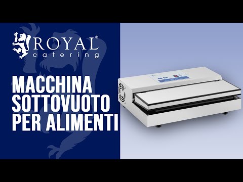 Video - Macchina sottovuoto per alimenti - 440 W - Sigilla sachetti fino a 31 cm - Acciaio inox