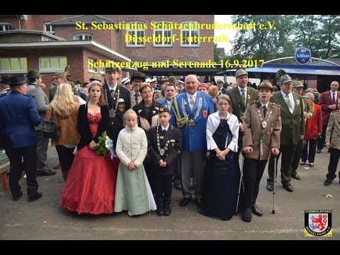 2017 0916 St  Sebastianus Schützen D Unterrath   Zug und Serenade YT